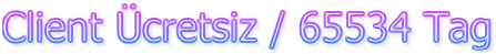 Client �cretsiz / 65534 Tag