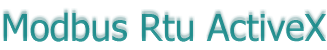 Modbus Rtu ActiveX / Server