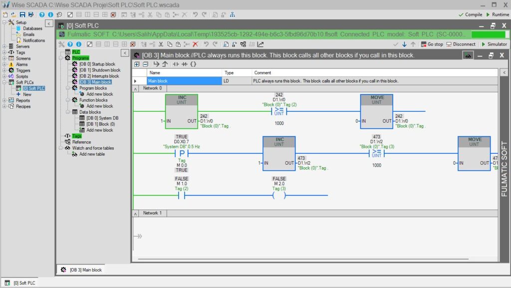 Wise SCADA: Soft PLC – Real-Time PLC System Running Inside SCADA